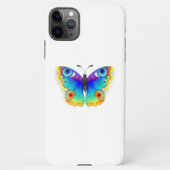 Rainbow Butterfly Peacock Eye iPhone Hülle (Rückseite)