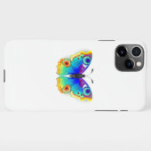 Rainbow Butterfly Peacock Eye iPhone Hülle (Rückseite (Horizontal))