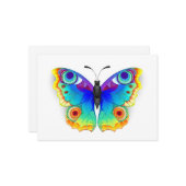 Rainbow Butterfly Peacock Eye Karte (Vorderseite/Rückseite Beispiel)