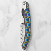 Rainbow Butterfly Peacock Eye Kellnermesser (Vorderseite)