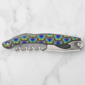 Rainbow Butterfly Peacock Eye Kellnermesser (Rückseite)