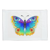 Rainbow Butterfly Peacock Eye Kissenbezug (Rückseite-Rechts)