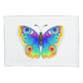 Rainbow Butterfly Peacock Eye Kissenbezug (Vorderseite-Links)