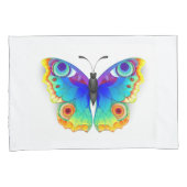 Rainbow Butterfly Peacock Eye Kissenbezug (Vorderseite-Rechts)