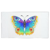 Rainbow Butterfly Peacock Eye Kissenbezug (Vorderseite-Links)