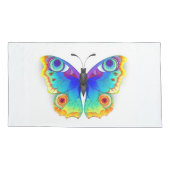 Rainbow Butterfly Peacock Eye Kissenbezug (Rückseite-Links)
