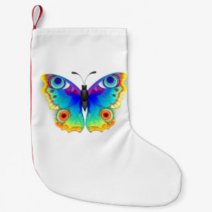 Rainbow Butterfly Peacock Eye Kleiner Weihnachtsstrumpf