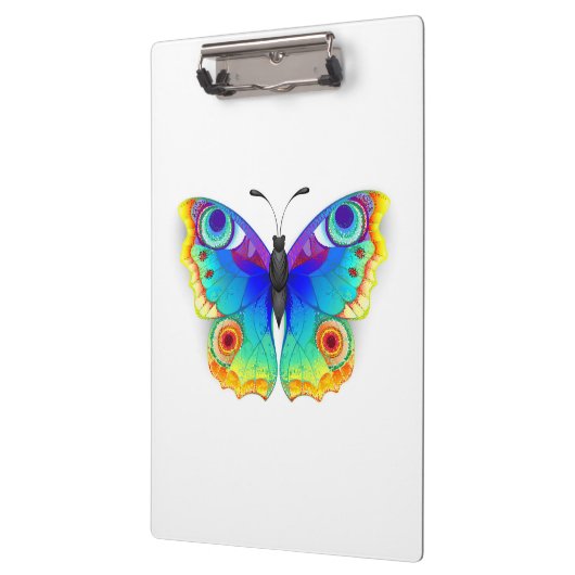 Rainbow Butterfly Peacock Eye Klemmbrett (Links)
