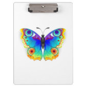 Rainbow Butterfly Peacock Eye Klemmbrett (Vorderseite)