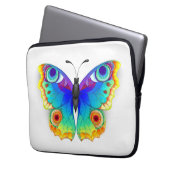 Rainbow Butterfly Peacock Eye Laptopschutzhülle (Vorderseite Links)