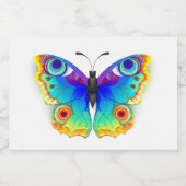 Rainbow Butterfly Peacock Eye Lebensmitteletikett (Einzelnes Label)