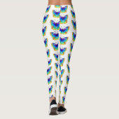 Rainbow Butterfly Peacock Eye Leggings (Rückseite)