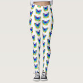 Rainbow Butterfly Peacock Eye Leggings (Vorderseite)