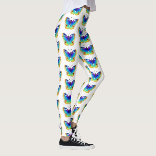 Rainbow Butterfly Peacock Eye Leggings (Rechts)