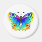 Rainbow Butterfly Peacock Eye Magnet (Vorne)