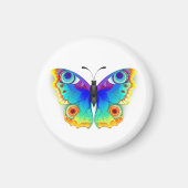 Rainbow Butterfly Peacock Eye Magnet (Vorne)