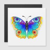 Rainbow Butterfly Peacock Eye Magneteinladung (Vorne/Hinten)