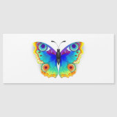 Rainbow Butterfly Peacock Eye Magneteinladung (Vorderseite)