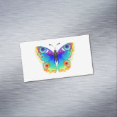 Rainbow Butterfly Peacock Eye Magnetische Visitenkarte (Beispiel)