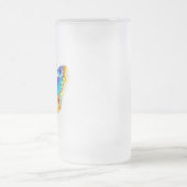 Rainbow Butterfly Peacock Eye Mattglas Bierglas (Mittel)