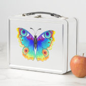 Rainbow Butterfly Peacock Eye Metall Brotdose (Beispiel)