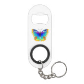 Rainbow Butterfly Peacock Eye Mini Flaschenöffner (Rückseite)