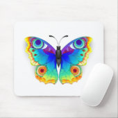 Rainbow Butterfly Peacock Eye Mousepad (Mit Mouse)
