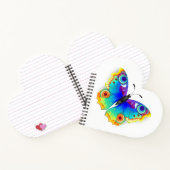 Rainbow Butterfly Peacock Eye Notizblock (Innenseite)