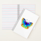 Rainbow Butterfly Peacock Eye Notizblock (Innen)