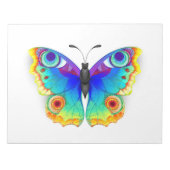 Rainbow Butterfly Peacock Eye Notizblock (Vorderseite)