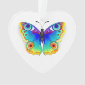 Rainbow Butterfly Peacock Eye Ornament (Rückseite)