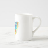 Rainbow Butterfly Peacock Eye Porzellantasse (Rechts)