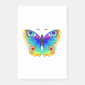 Rainbow Butterfly Peacock Eye Post-it Klebezettel (Vorderseite)