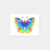 Rainbow Butterfly Peacock Eye Post-it Klebezettel (Vorderseite)