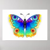 Rainbow Butterfly Peacock Eye Poster (Vorne)