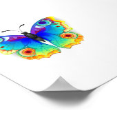 Rainbow Butterfly Peacock Eye Poster (Ecke)