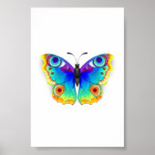 Rainbow Butterfly Peacock Eye Poster (Vorne)