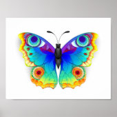 Rainbow Butterfly Peacock Eye Poster (Vorne)
