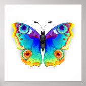 Rainbow Butterfly Peacock Eye Poster (Vorne)