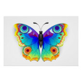 Rainbow Butterfly Peacock Eye Poster (Vorderseite)