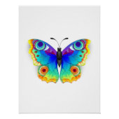Rainbow Butterfly Peacock Eye Poster (Vorderseite)