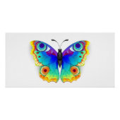 Rainbow Butterfly Peacock Eye Poster (Vorderseite)