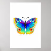 Rainbow Butterfly Peacock Eye Poster (Vorne)