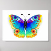 Rainbow Butterfly Peacock Eye Poster (Vorne)