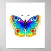 Rainbow Butterfly Peacock Eye Poster (Vorne)