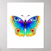Rainbow Butterfly Peacock Eye Poster (Vorne)