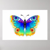 Rainbow Butterfly Peacock Eye Poster (Vorne)