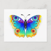 Rainbow Butterfly Peacock Eye Postkarte (Vorderseite)