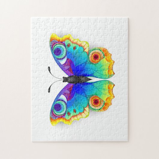 Rainbow Butterfly Peacock Eye Puzzle (Vertikal)