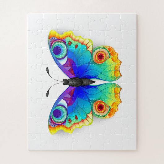 Rainbow Butterfly Peacock Eye Puzzle (Vertikal)